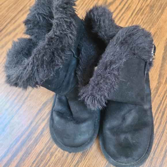 Children's Place Girls Winter Boots Faux Fur Size 1 - Picture 5 of 9